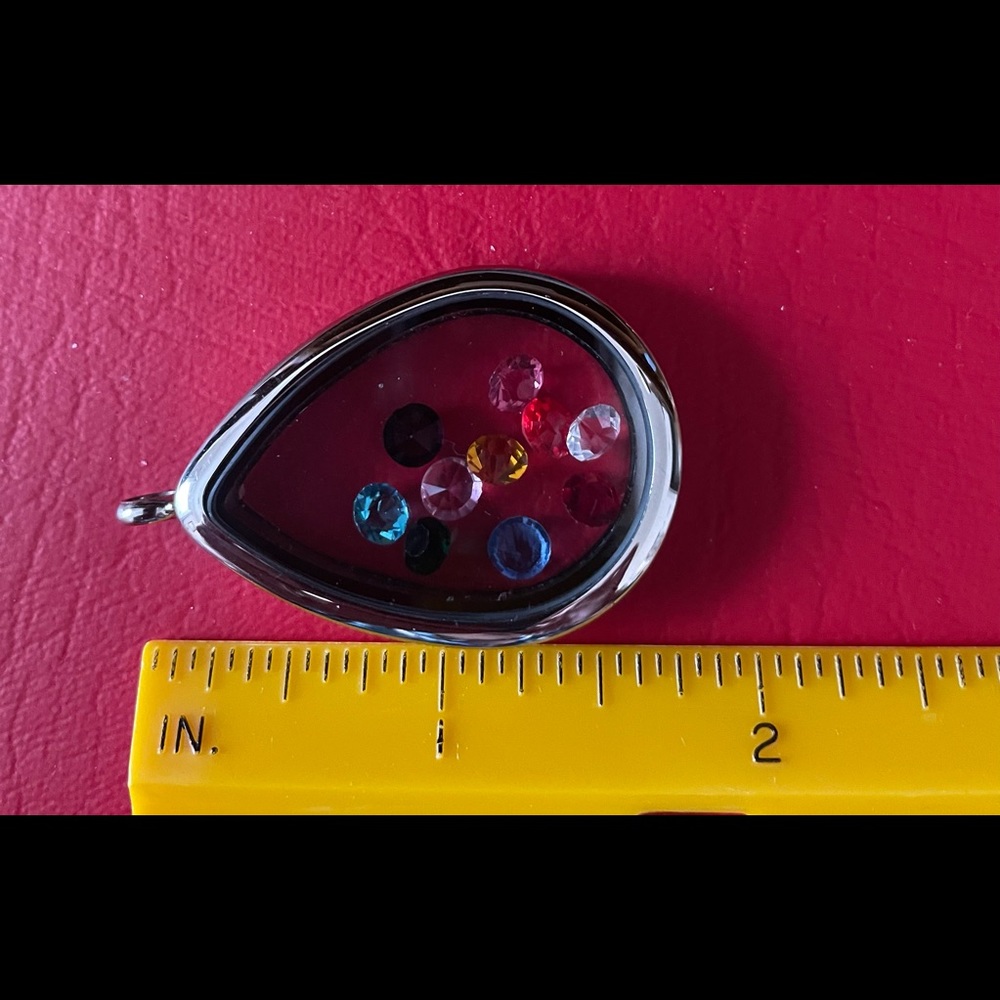 Teardrop Shape Floating Memory Locket With 10 Var… - image 6